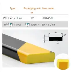 TYP F - odcinek 1m - 12 mb/karton